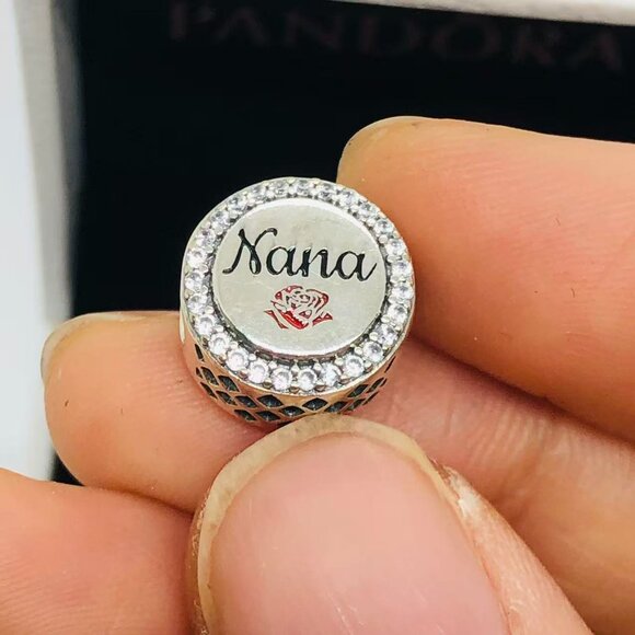 ✨Pandora Nana Heart Charm Bead S925 Sterling Silver - Picture 1 of 3